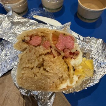 Señor Sisig - Tocino burrito rice to meat ratio - Mexican Near Me - San Francisco, California Señor Sisig - Tocino burrito rice to meat ratio - Mexican Near Me - San Francisco, California