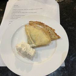 The Cooking School at Natirar - Omg the crepe technique was shown and we all learned and practiced.