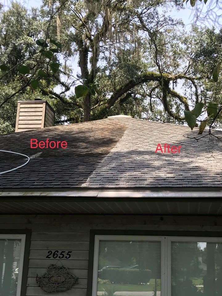 Slide of Gallagher Roof Cleaning