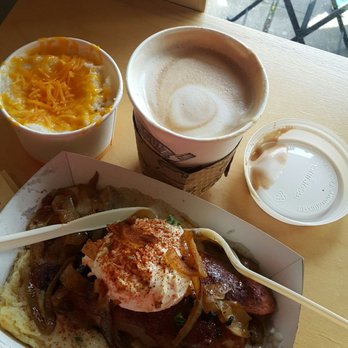 Biscuit Bitch - The Smoking Hot Seattle Bitch $9.60 with Cheesy Garlic Grits $4.90 - Breakfast & Brunch Near Me - Seattle, Washington Biscuit Bitch - The Smoking Hot Seattle Bitch $9.60 with Cheesy Garlic Grits $4.90 - Breakfast & Brunch Near Me - Seattle, Washington
