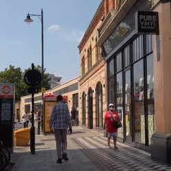 Pure Vinyl - On Ferndale Road, between Canova Hall brunch restaurant and Brixton Post Office.