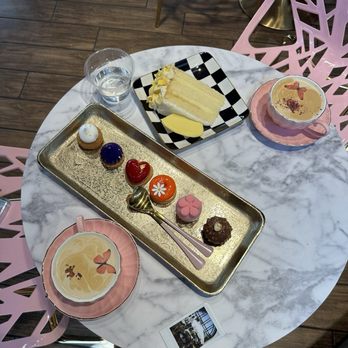 Kouklas Cafe - Decaf tiramisu latte, dessert sampler, lemon cake slice, cappuccino - Bakeries Near Me - San Diego, California Kouklas Cafe - Decaf tiramisu latte, dessert sampler, lemon cake slice, cappuccino - Bakeries Near Me - San Diego, California