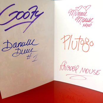 Chef Mickey's - Birthday card from the Disney characters - American Near Me - Lake Buena Vista, Florida