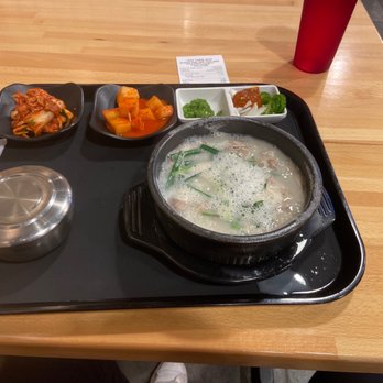 Busan DaeJee Gukbap - Pork bone soup with sides and rice - Korean Near Me - Duluth, Georgia