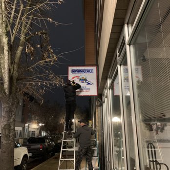 Havana Cafe - Sign going up! - Coffee & Tea Near Me - Eugene, Oregon