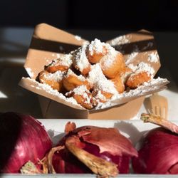 Persephonē on Wheels - Loukoumades (fresh Greek donuts) on Saturday mornings