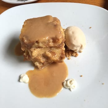Backstreet Cafe - Butterscotch bread pudding.. AMAZING!!! - New American Near Me - Houston, Texas