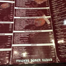 Friends Doner Kebab - Carta