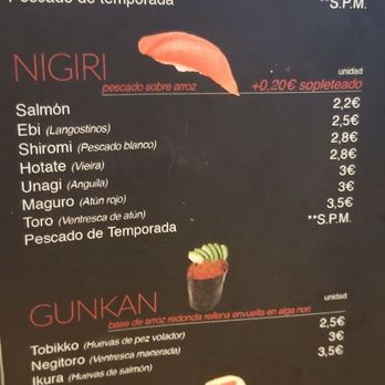 Kenji - Menu - Sushi Bars Near Me - Donostia / San Sebastián, SS