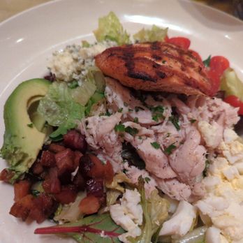 Grand Lux Cafe - Cobb salad with grilled salmon added - American Near Me - Paramus, New Jersey