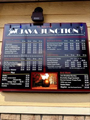 Menu photo 1 Java Junction Auburn, WA