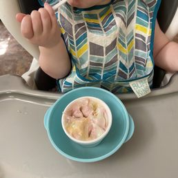 Kids size rainbow sherbet