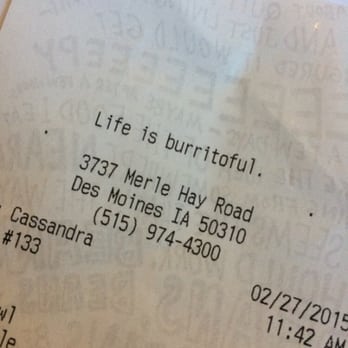 Chipotle Mexican Grill - Yes, yes it is! - Mexican Near Me - Des Moines, Iowa