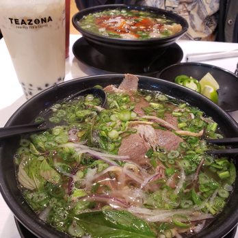 LimeNBasil - Steak pho and oolong milk tea with boba - Vietnamese Near Me - Fresno, California