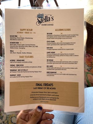 Menu photo 3 Stellas Elixir Lounge Huntsville, AL Menu photo 3 Stellas Elixir Lounge Huntsville, AL