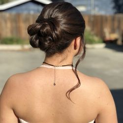 Tease & Bun Hairstyling