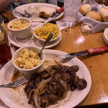 Texas Roadhouse - Ribeye steak with mac n cheese, corn - Steakhouses Near Me - Bastrop, Texas Texas Roadhouse - Ribeye steak with mac n cheese, corn - Steakhouses Near Me - Bastrop, Texas