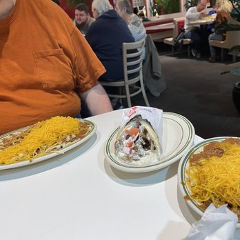 Dixie Chili - A Gyro Platter and Chili Cheese Fries - Fast Food Near Me - Newport, Kentucky