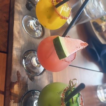 Sol Agave - Flight of margaritas - New Mexican Cuisine Near Me - Santa Monica, California