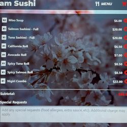 Cheam Sushi Japanese Restaurant - Order kicked out of system at 8:20pm, when store is open until 9.