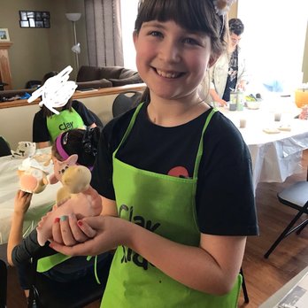 Clay for Kids - Birthday girl's finished product! - Art Classes Near Me - Calgary, Alberta