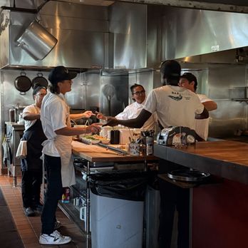 Bar Acuda - The cooking team is prepping to cook! - Tapas Bars Near Me - Hanalei, Hawaii