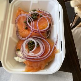 Open faced lox Open faced lox