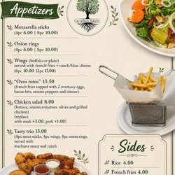 Carvalho’s Bakery - Appetizer menu