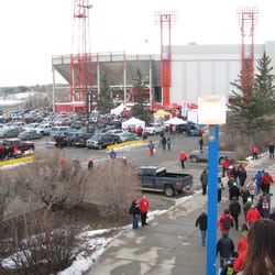 McMahon Stadium - Some of the activity outside McMahon Stadium before the CFL Western Final, Nov 23, 2014.