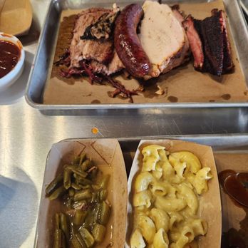 Schulze’s Pit Room - Brisket, sausage, turkey ribs and I ate 1/2 of my sides, green beans and mac n cheese. - Barbeque Near Me - Seguin, Texas Schulze’s Pit Room - Brisket, sausage, turkey ribs and I ate 1/2 of my sides, green beans and mac n cheese. - Barbeque Near Me - Seguin, Texas