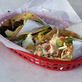 The Taco Stand - Mushroom, Al Pastor, Spicy Shrimp - Tacos Near Me - Encinitas, California