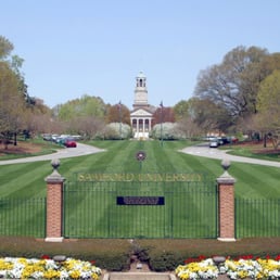 A view from Lakeshore Dr. up to Samford. A view from Lakeshore Dr. up to Samford.