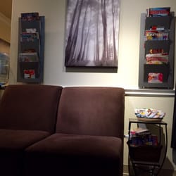 Ahava Day Spa - Waiting area. Lots of magazines, snacks, and beverages.