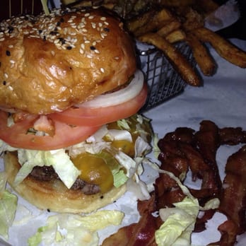 BRGRBELLY - Leadbelly burger with Parmesan garlic fries- side of bacon! - Burgers Near Me - Chicago, Illinois BRGRBELLY - Leadbelly burger with Parmesan garlic fries- side of bacon! - Burgers Near Me - Chicago, Illinois
