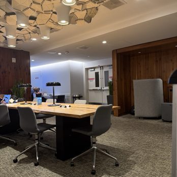 American Express Centurion Lounge - Lots of nice desks. - Airport Lounges Near Me - Los Angeles, California