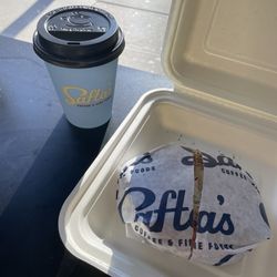 Safta’s - Coffee and Everything Bagel with Cream Cheese