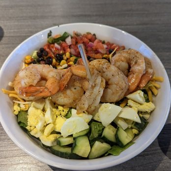 Drive Shack - Shrimp Cobb salad - Golf Near Me - Raleigh, North Carolina