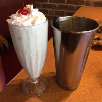 Cheeseburger Bobby's - Vanilla Shake with extra in the cup - Burgers Near Me - Cumming, Georgia