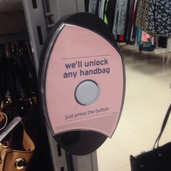 Marshalls - That's good to know! It's a device that helps you unlock the bags from that secured hanger above them. - Department Stores Near Me - Milpitas, California