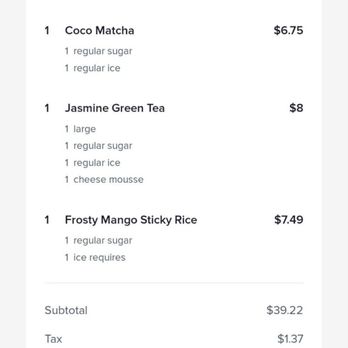 3CAT - This is my receipt - Bubble Tea Near Me - Westminster, California