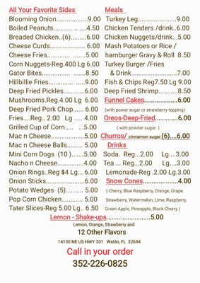Menu photo 2 Fair Foods Waldo, FL