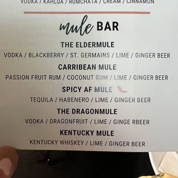 Nantucket Grill - Durham - Mule bar menu - American Near Me - Durham, North Carolina