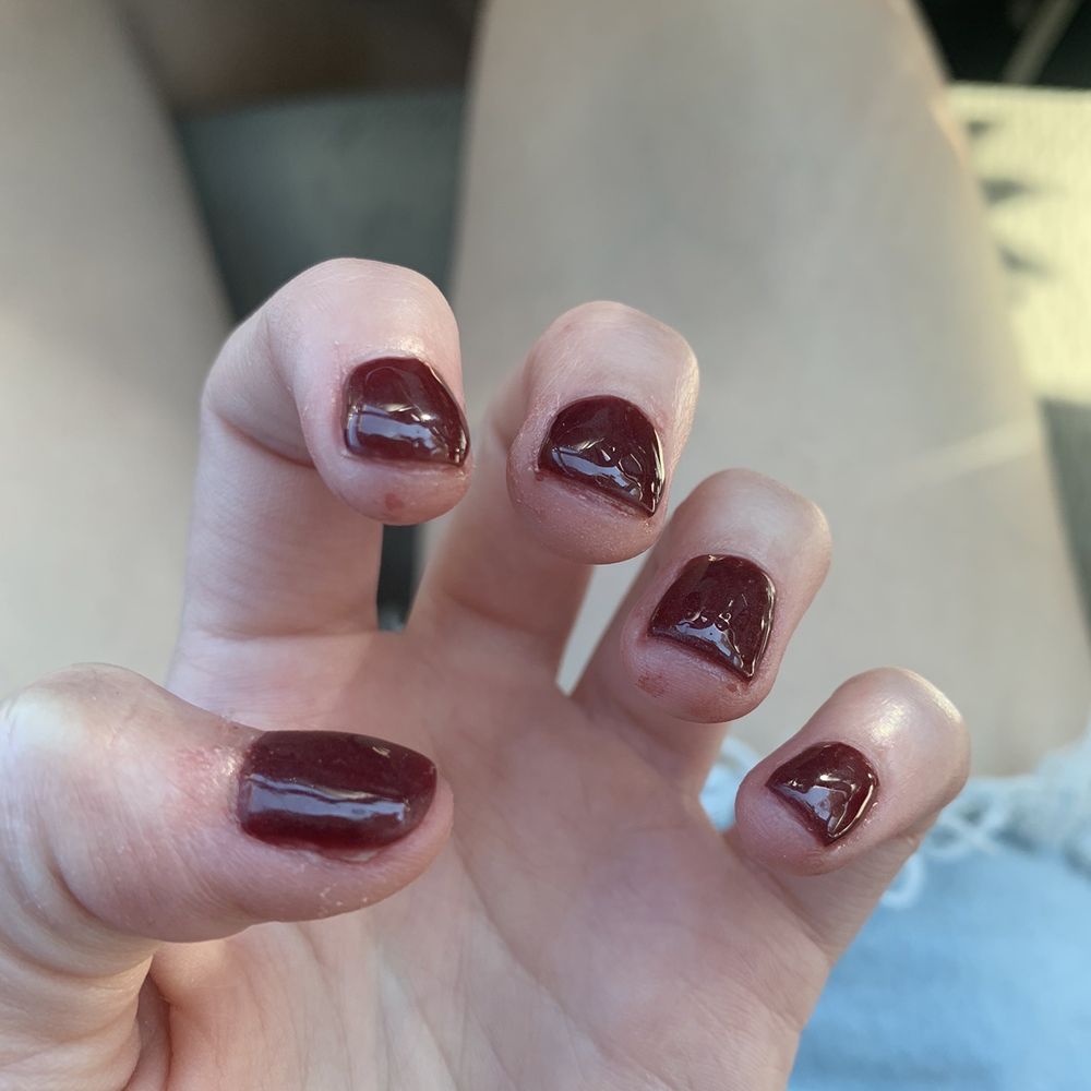 Harmony Nail Spa - Rough lookin "Dip" manicure - Nail Salons Near Me - Sacramento, California Harmony Nail Spa - Rough lookin "Dip" manicure - Nail Salons Near Me - Sacramento, California