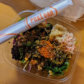 Poke Bar - Two protein, salmon n octopus with spring mix - Poke Near Me - Peoria, Arizona