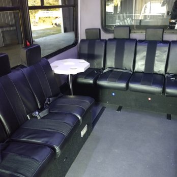 Barefoot Transportation - 17 Passenger Bus - Interior - Town Car Service Near Me Barefoot Transportation - 17 Passenger Bus - Interior - Town Car Service Near Me