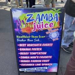 Zamba juice at the farmers market! Zamba juice at the farmers market!