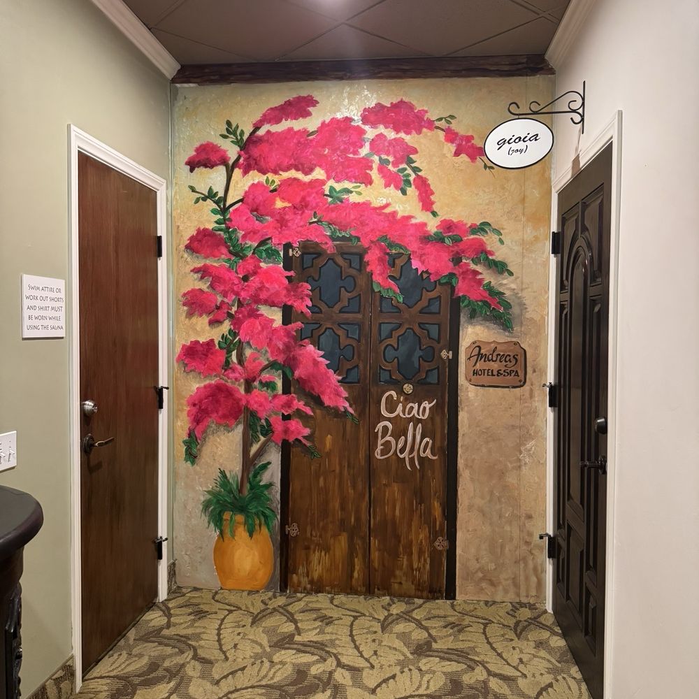 The Spa at Andreas - Cute hand painted wall art - Day Spas Near Me - Palm Springs, California The Spa at Andreas - Cute hand painted wall art - Day Spas Near Me - Palm Springs, California