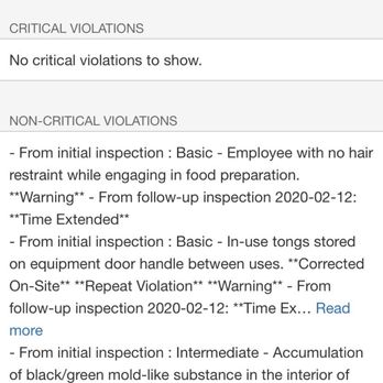 Ricky & Mela - Proof of violation. - Italian Near Me - Riverview, Florida