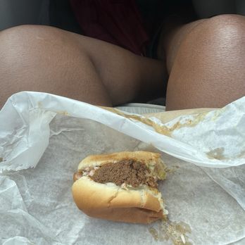 Joey's Hot Dogs - What's left of 2 great hot dogs lol - Hot Dogs Near Me - Glen Allen, Virginia