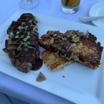 Tom Ham's Lighthouse - NY steak with grilled hashbrowns.... taste was on point - Breakfast & Brunch Near Me - San Diego, California